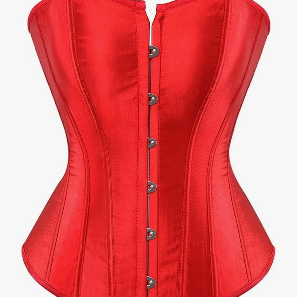 Elegant Red Corset Top